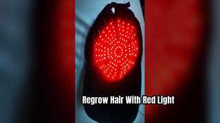 Rode LED-haargroeihelm voor dikker, voller haar