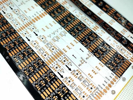 12V 24V kleurrijke LED strip pcb board ontwerp dubbellagig board met OSP antioxidant