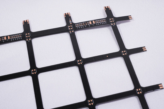 Custom Electronic Printed Circuit Board Goudgeplatte Zwarte Film Dubbelzijdig FPC