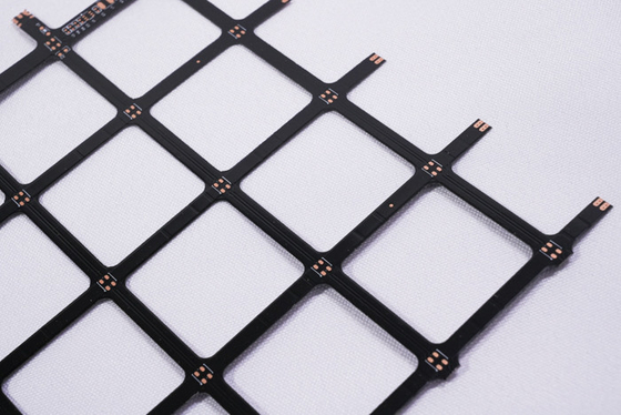 HETE verkopen Grid Screen Flexibele pcb met mesh structuur / Patroon 2835 RGB LED Display flexibele printplaat fabriek