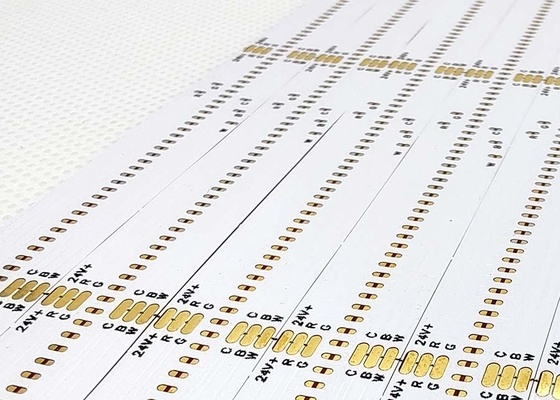 Dubbele laag LED COB PCB Flexibel circuit board met whiteboard en zwart tekst ontwerp