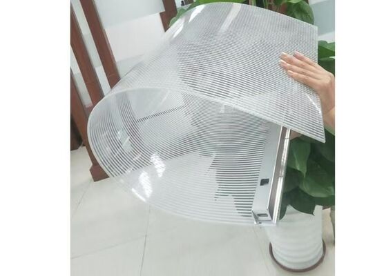 Aanpasbaar LED-flexibel transparant scherm met een helderheid van meer dan 1600 Nits, IP65 waterdicht en dubbellaags circuit board voor buitenreclame