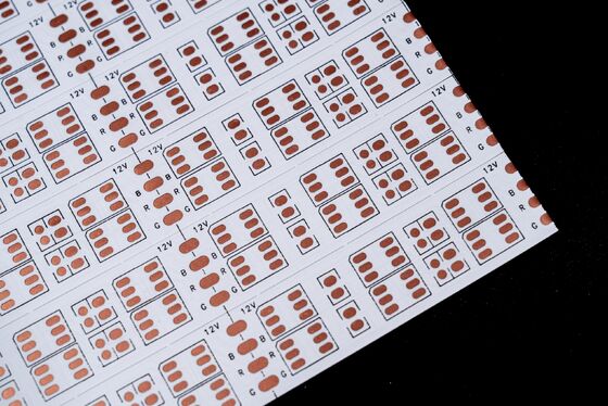 LED 5050RGB voor LED strip printplaat Dubbellaags LED Strip FPC Board & 240mmx500mm FPCB & 5050 Koperfolie RGB Dubbele rij lijn